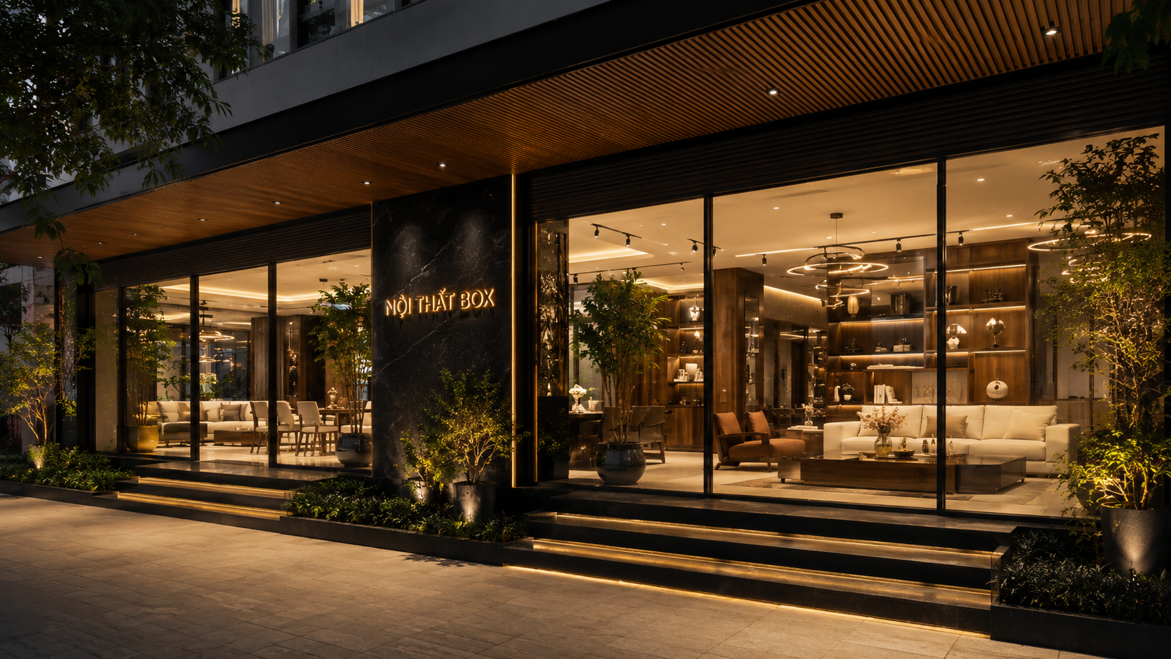 Showroom Nội Thất Box - liên hệ tư vấn thiết kế thi công nội thất